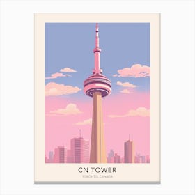 Cn Tower Toronto Canada 2 Travel Poster Canvas Print