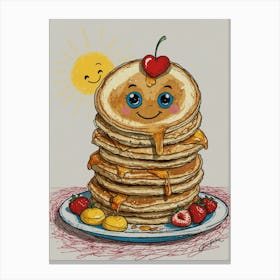 Happy Pancakes 1 Canvas Print