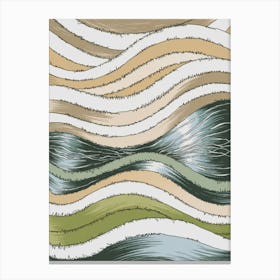 Wavy Waves Canvas Print