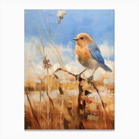 Bird Painting Bluebird 1 Canvas Print