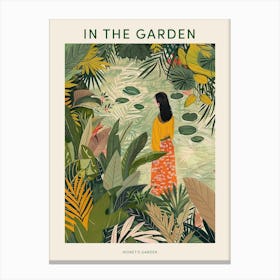In The Garden Poster Monet S Garden France 1 Canvas Print