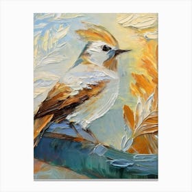 Bird On A Branch 1 Canvas Print