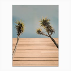 Retro Palms Canvas Print
