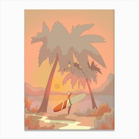 To The Beach Canvas Print