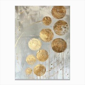 Gold Circles 8 Canvas Print