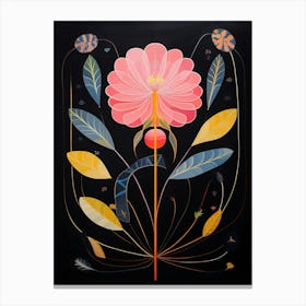 Everlasting Flower 4 Hilma Af Klint Inspired Flower Illustration Canvas Print
