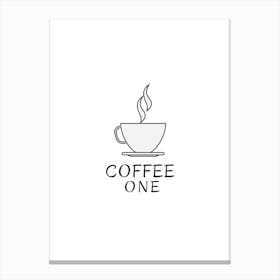 Coffee One Logo Canvas Print