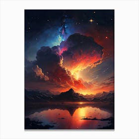 Sky over the Lake  Canvas Print