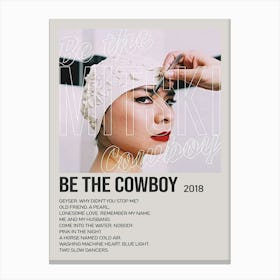 Pop Singer Mitski Be The Cowboy Album Cover Poster 2 Canvas Print