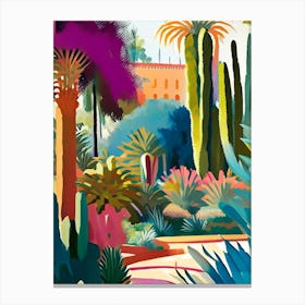 Marrakech Botanical Garden, 1, Morocco Abstract Still Life Canvas Print