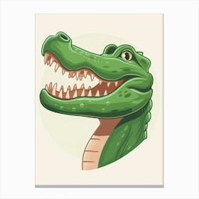 Alligator Head 4 Canvas Print