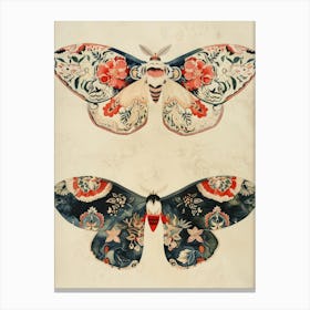 Butterfly Symphony William Morris Style 2 Canvas Print
