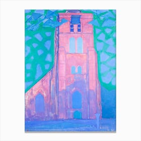Church Tower At Domburg, Piet Mondrian Canvas Print