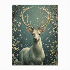 Deer In The Forest no1 Canvas Print