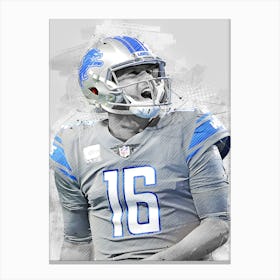 Jared Goff Detroit Lions Canvas Print