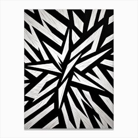 Patterns Abstract Black And White 4 Canvas Print