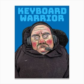 Keyboard Warrior Canvas Print