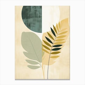 bohemian leaves Canvas Print