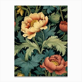 Wallpaper Floral Pattern 10 Canvas Print