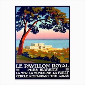 France, Le Pavillon Royal, Biarritz Canvas Print