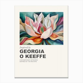 Museum Poster Inspired By Georgia O Keeffe 2 Canvas Print