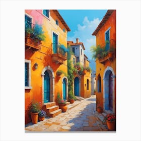 Street In Italy 1 Canvas Print