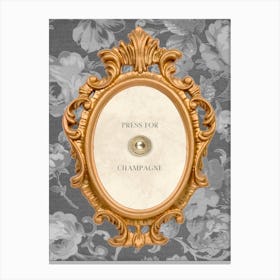 Press For Champagne Canvas Print