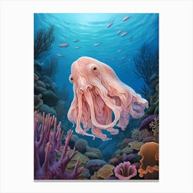 Dumbo Octopus Illustration 9 Canvas Print