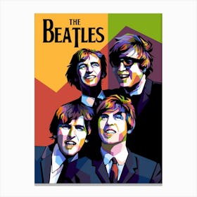 Greatest Band The Beatles Wpap Pop Art Style Canvas Print