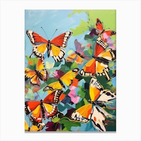 Pop Art Dingy Skipper Butterfly  1 Canvas Print