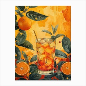 Aperol Spritz Orange 52 Canvas Print