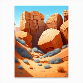 Desert Landscape Canvas Print