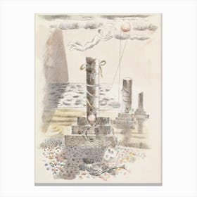 Design For Urne Buriall Sorrow, Paul Nash Canvas Print