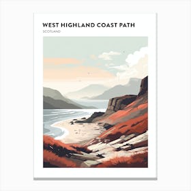 West Highland Coast Path Scotland 4 Hiking Trail Landscape Poster Canvas Print