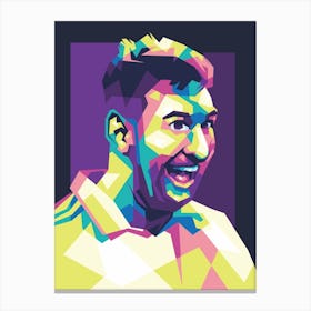 Goat Messi10 Wpap Canvas Print