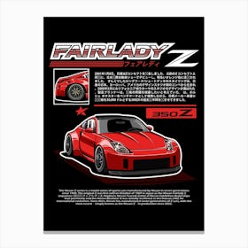 Fairlady Z Red Canvas Print