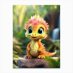 Cute Dinosaur Canvas Print