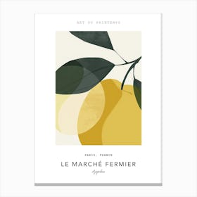 Apples Le Marche Fermier Poster 5 Canvas Print