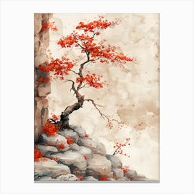 Chinese Tree Painting Canvas Print