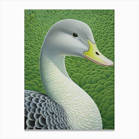Ohara Koson Inspired Bird Painting Goose 3 Canvas Print