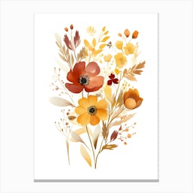 Autumn Flowers Canvas Print