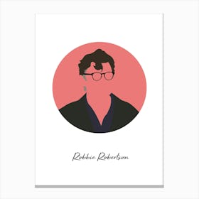 Robbie Robertson Guitarist Minimalist Canvas Print