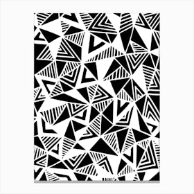 Jazzy Triangles Abstract Geometric Canvas Print