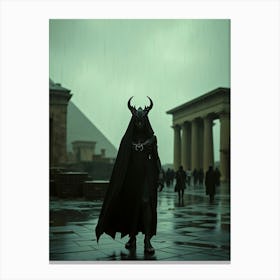 Demon In The Rain Canvas Print