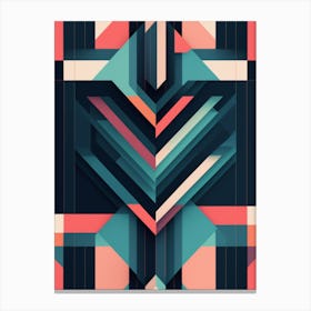 Geometric Abstract Art Canvas Print