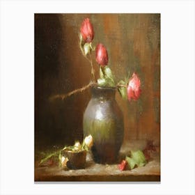 Still Life With Roses 1 Canvas Print