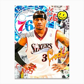 Allen Iverson Philadelphia Sixers 2 Canvas Print