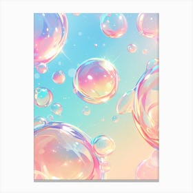 Bubbles Wallpaper Canvas Print