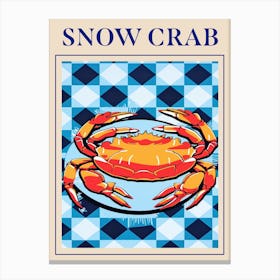 Snow Crab Seafood Poster Canvas Print