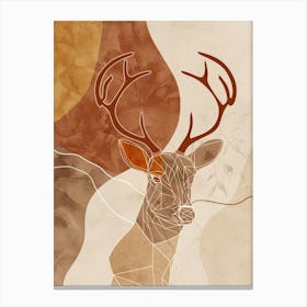 Abstract Deer Canvas Print Canvas Print